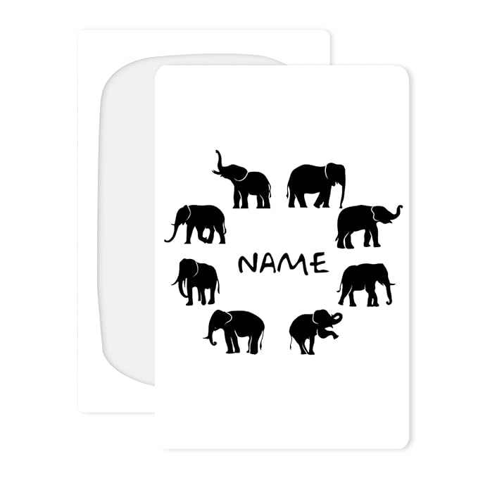 Personalized Elephant Baby Car Seat Covers with Name - Customized Nursing Cover Breastfeeding Scarf, Multi Use Infant Stroller Cover, Carseat Canopy, Shower Gift for Newborn Girls Boys