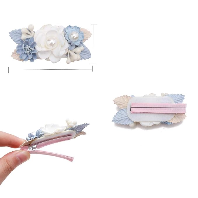 Flower Hair Clip BFNAAgirl Baby Girl Hair Bows Exquisite Hair Accessories Alligator Clips for Infants Toddlers Teen Kids Gift 6pcs/set