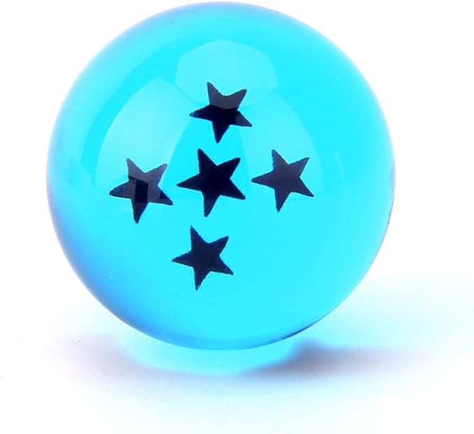 Boxtree Children Toy New Gift Box Set of 7pcs Ball Z 43mm/1.7" Stars Crystal Ball (Blue)