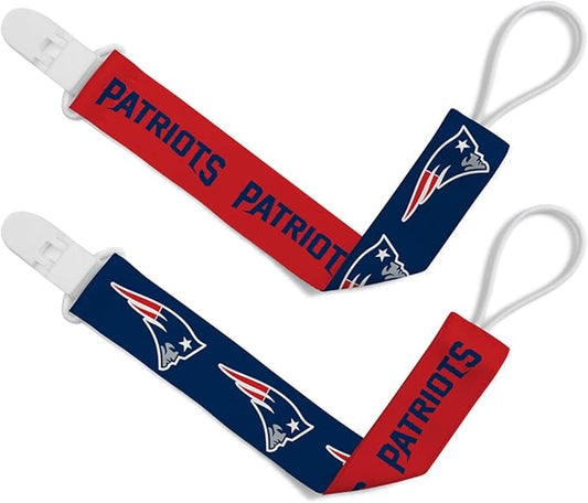 BabyFanatic Officially Licensed Unisex Pacifier Clip 2-Pack - NFL
