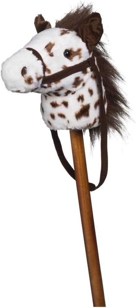 JT International Plush Stick Horse with Multiple Sounds Pinto Horse