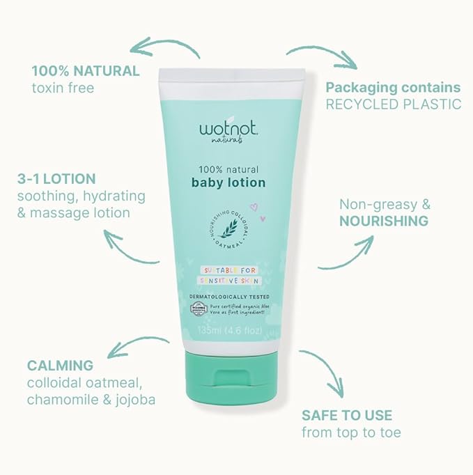 Wotnot - 100% Natural Baby Lotion (135 ml)