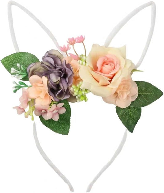 Children Easter Bunny Ears Headband Long Ear Hairband for Baby Girls Infant Toddlers Kids