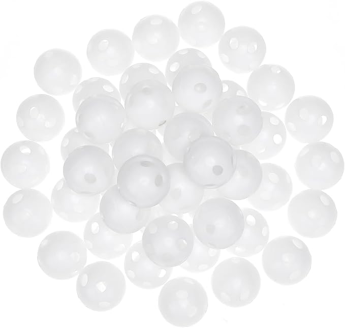 BESPORTBLE 50 Pcs Rattle Balls Inserts for Crochet Toys: Rattles and Plush Rings Repair Noise Maker for Animal Puppy Doll Pet, 2.8cm