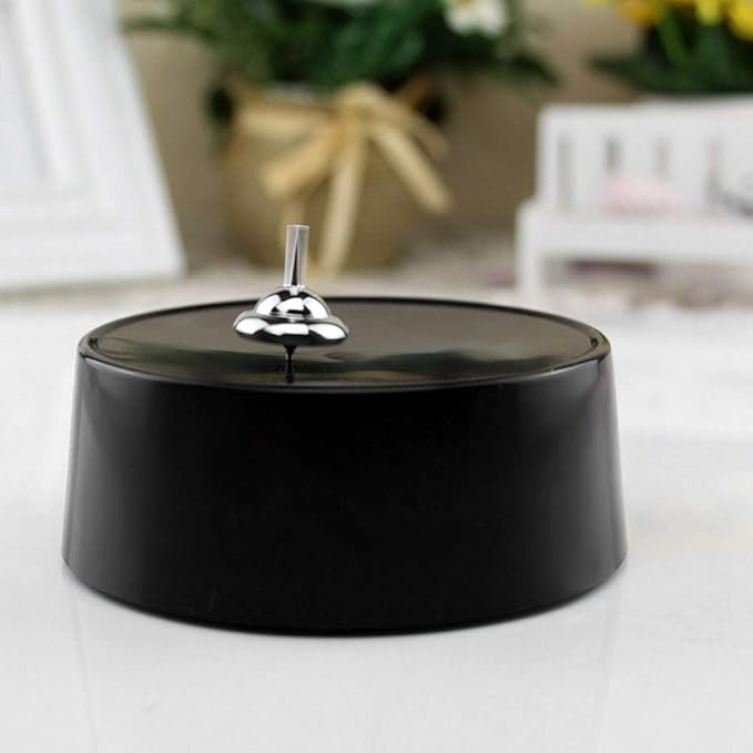 Akozon Top, Hours Fascinating Magnetic Forever Tops Toy Home Ornament Wonderful Top Spins for