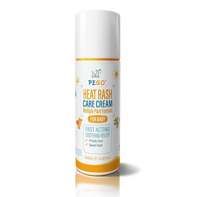 Heat Rash Care Cream for Babies | Prevents Prickly Heat, Sweat Rashes, Eczema & Skin Inflammation | Alleviating Discomfort for Babies Skin | 100ml/3.38oz (100ml/1pcs)