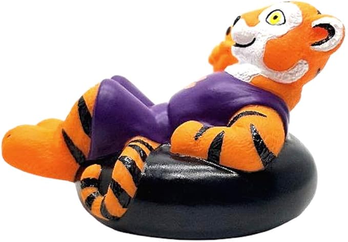 Clemson Tigers (The Tiger) Collegiate Bathtub Toys - Officially Licensed NCAA Team Mascots, Authentic Sports Memorabilia, Novelty Rubber Ducks (Clemson University)