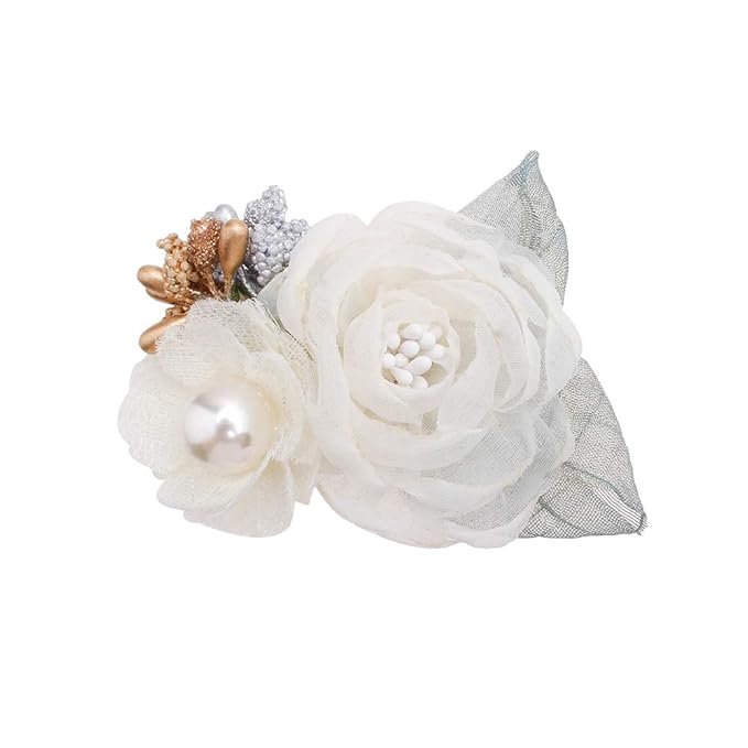 Flower Hair Clips Set-Cherrboll 3pcs Floral Hair Bow Accessories for Baby Girl Toddles Teen Gifts