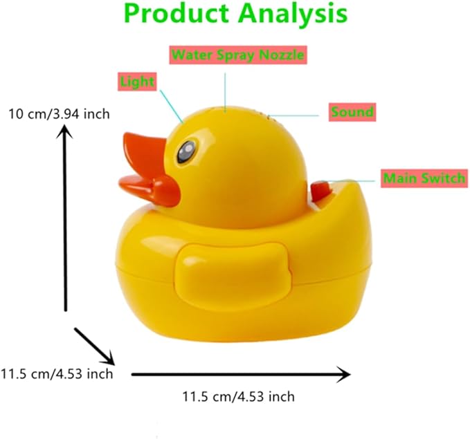 Bath Toys , Duck Spray Water Bath Toy, Rechargeable Bath Toys Sprinkler Bathtub Shower Toys for Toddlers Kids Boys Girls Fun Gift , Pool Toy for Baby
