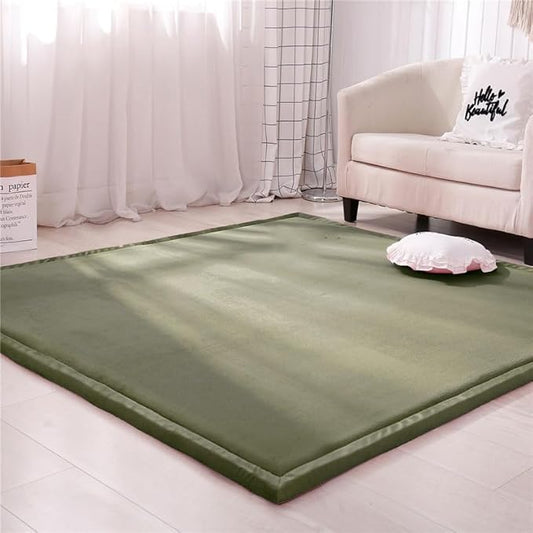 Coral Velvet MatArea Rugs,Yoga Mat Exercise Pads,children'sLarge Foldable Play Mat, Extra Soft Activity Floor Mat Playroom Bedroom-J-150 * 180cm