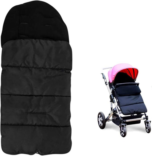 Universal Waterproof Baby Stroller Footmuff - Warm Winter Sleeping Bag with Double Zipper for Infants & Toddlers, 3-Season Use
