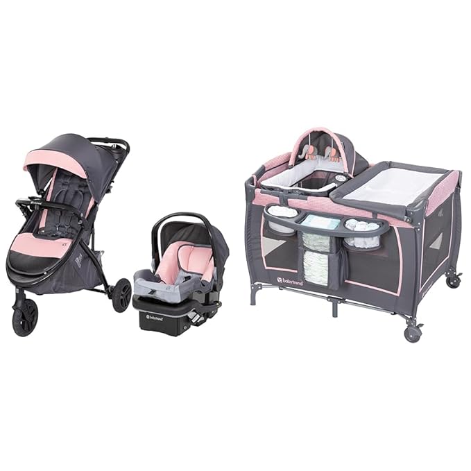 Baby Trend Tango 3 All-Terrain Stroller Travel System with EZ-Lift 35 Plus Infant Car Seat and Lil' Snooze Deluxe III Bassinet