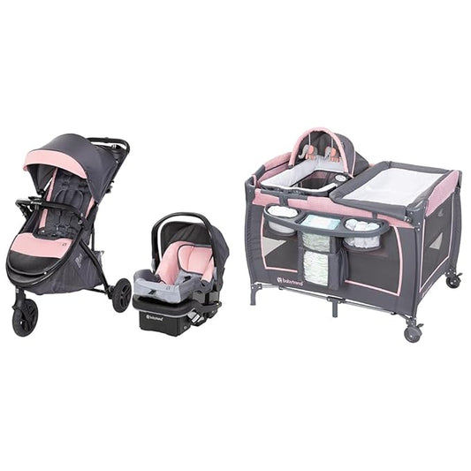 Baby Trend Tango 3 All-Terrain Stroller Travel System with EZ-Lift 35 Plus Infant Car Seat and Lil' Snooze Deluxe III Bassinet
