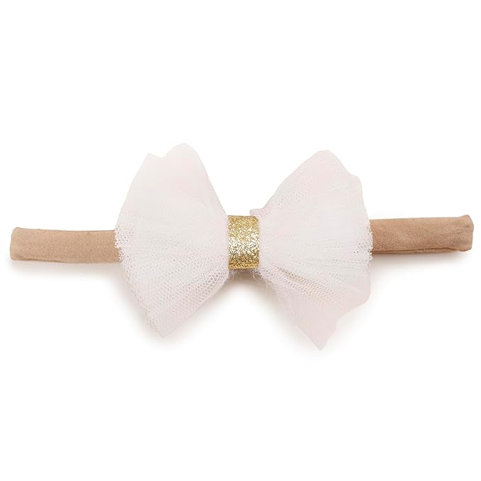 cherrboll Baby Girl Headbands and Socks Set, 3Pcs Soft Floral Hairbands Hair Bows Knit Socks for Newborn Infants Toddlers Photography Props Gifts