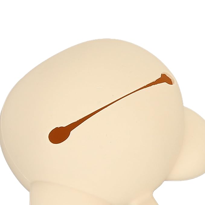 Pacifier Holder Case,Silicone Cute Portable Pacifier Storage Case for Stroller Home Travel (Milk Tea Color)
