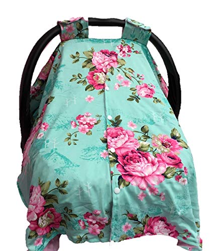 Rosy Kids Infant Carseat Canopy Cover 1pc Wind Proof Baby Car Seat Cover, Sunshade Cover, Boys and Girls, Fits Any Baby Car Seat, Color27AL03