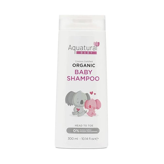 Organic Baby Shampoo, Plant-Based, Vegan & Gentle, Moisturizing, Baby Essentials for Newborn and Toddler, Suitable for All Skin Type 10.14 Fl Oz