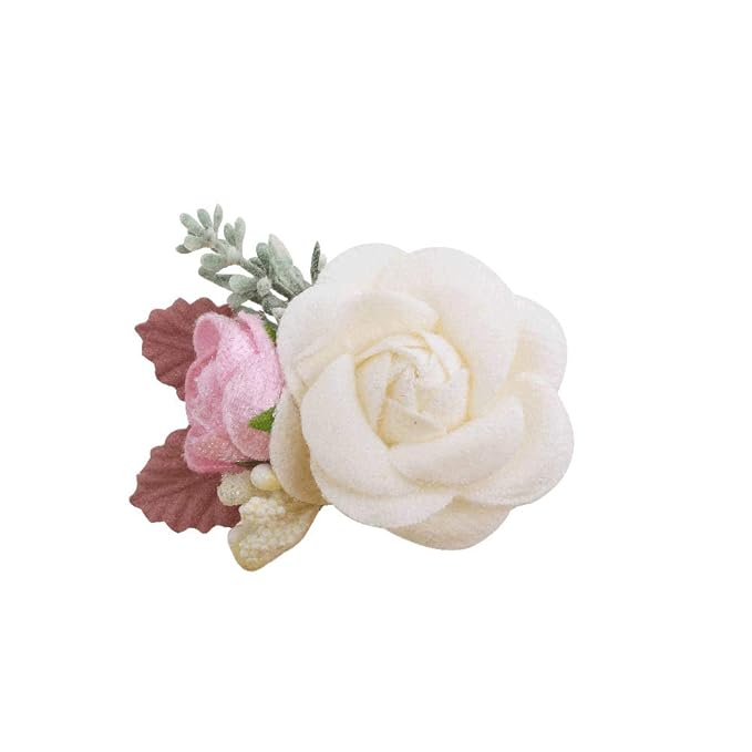 Flower Hair Clips Set-Cherrboll 3pcs Floral Hair Bow Accessories for Baby Girl Toddles Teen Gifts