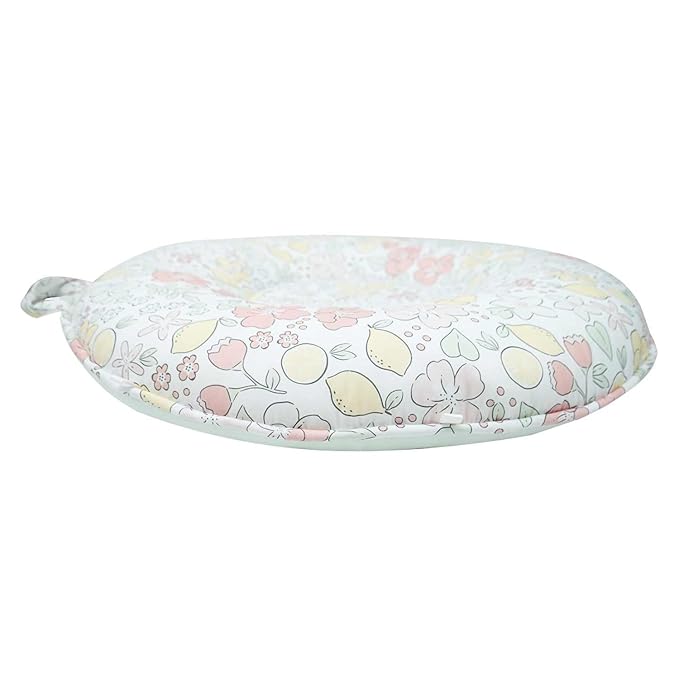 Pello Multi-use Luxe -Toddler Floor Pillow/Play Mat/Lounger (Lemon Aqua Glass)