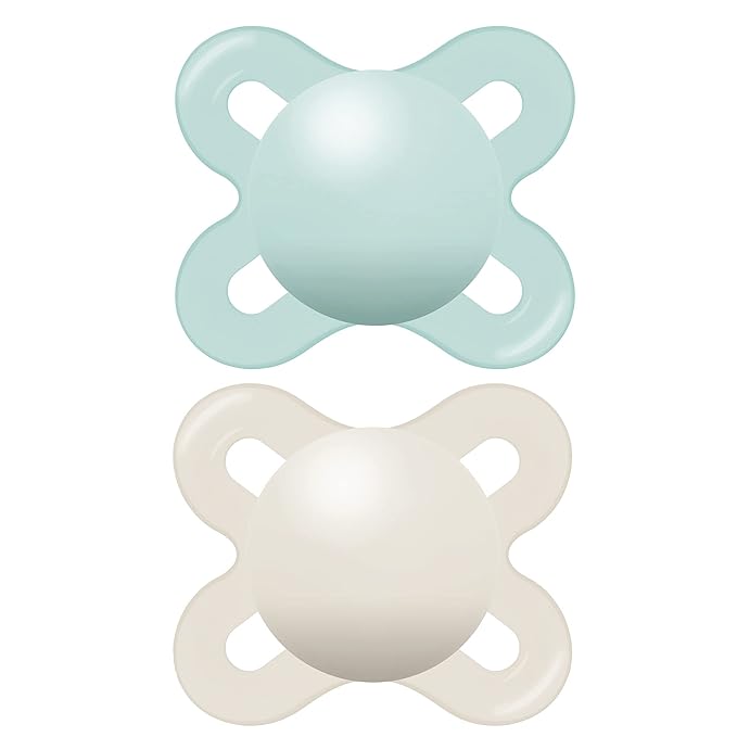 MAM Original Matte Baby Pacifier, Nipple Shape Helps Promote Healthy Oral Development & Original Start Matte Newborn Baby Pacifier, Best Pacifier for Breastfed Babies