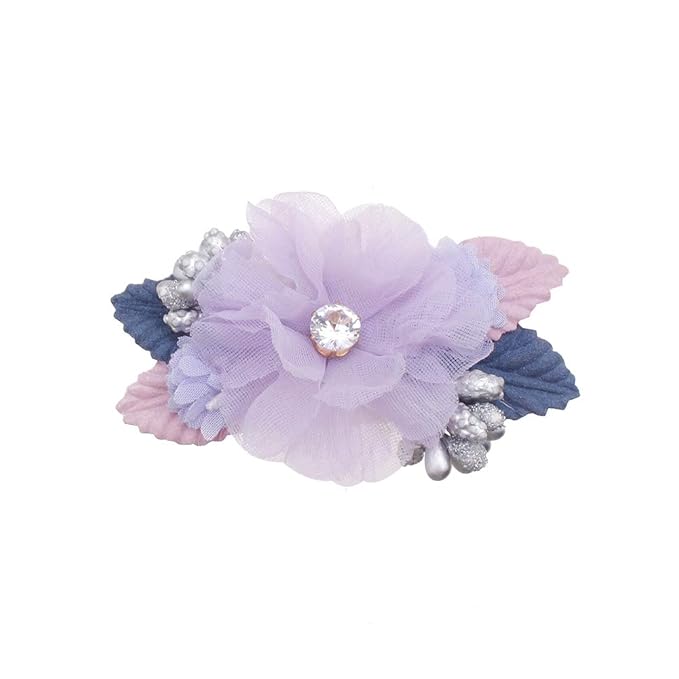 Flower Hair Clips Set-Cherrboll 3pcs Floral Hair Bow Accessories for Baby Girl Toddles Teen Gifts