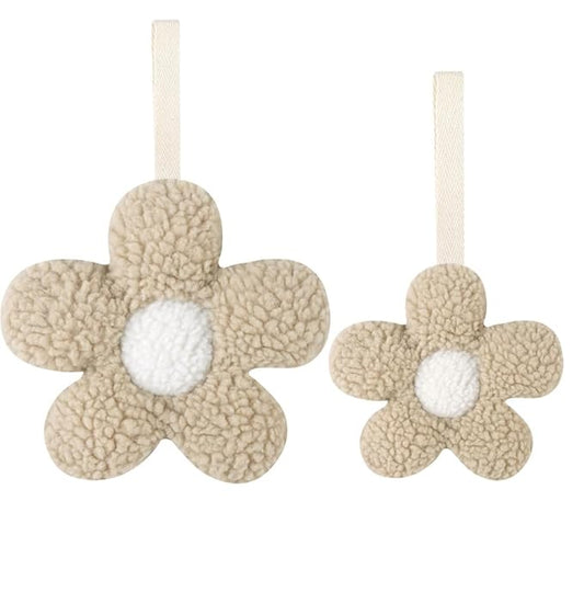 Baby Daisy Pacifier Holder,Light and Soft Dummy Holder Handmade 2 Pack, Decor for Nursing Kids Room