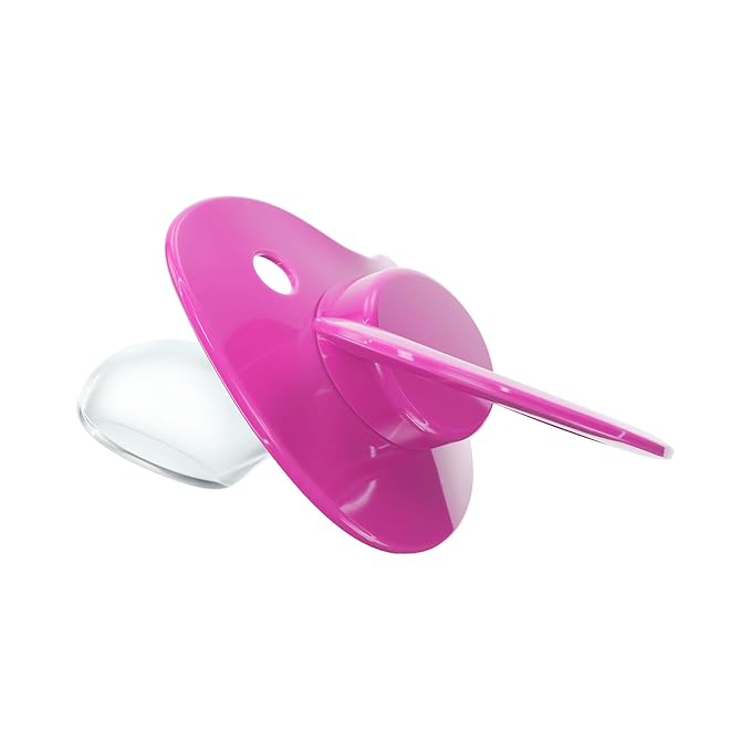 Pacifier Addict - Fixx - Jumbo Functional Adult XXL Silicone Pacifier - Size 10 - Raspberry