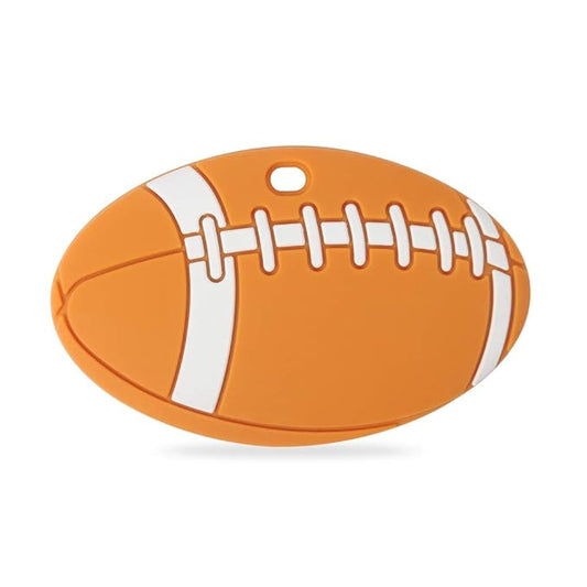 Baby Sport Teething Toys,BPA Free Food Grade Silicone Teether,Highly Effective Pain Relief for Boy and Girl,Freezer Safe Teething Egg (American Football)