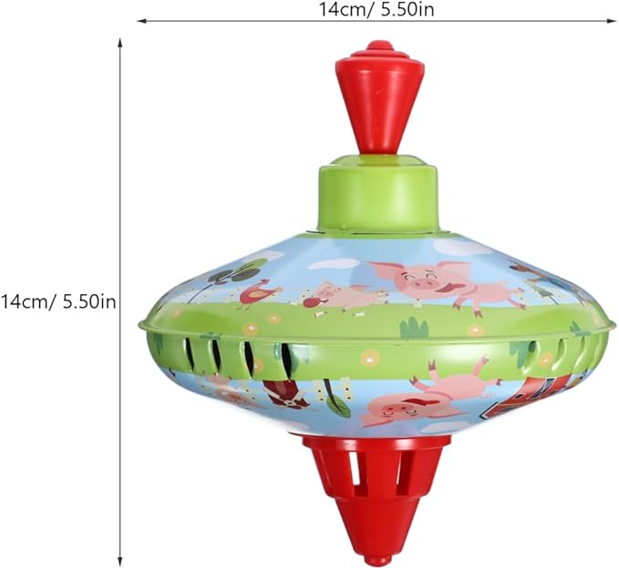 1pcs Spinning Tops for Kids: Traditional Metal Spinning Top Toy for Girl Boy Educational Kindergarten Toys Party Favors