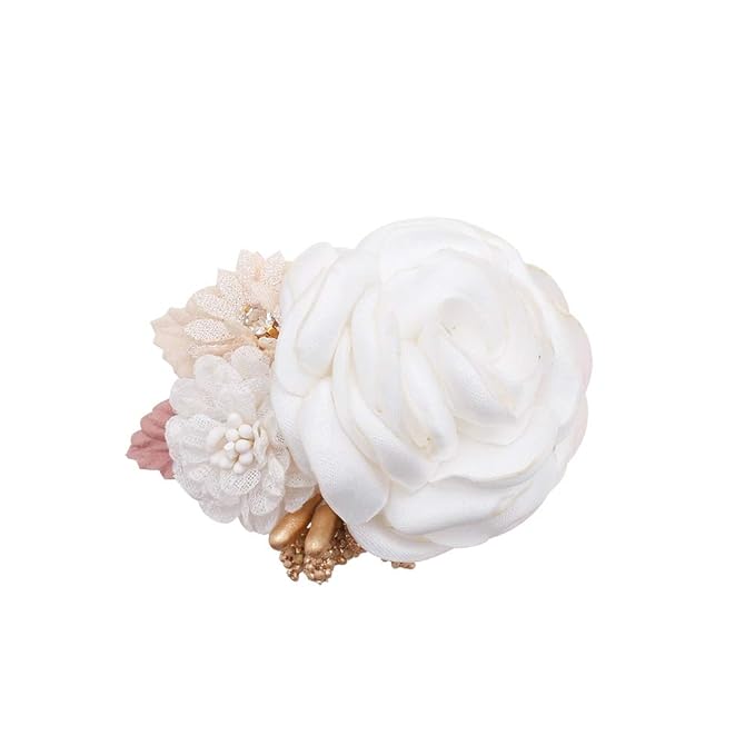 Flower Hair Clips Set-Cherrboll 3pcs Floral Hair Bow Accessories for Baby Girl Toddles Teen Gifts
