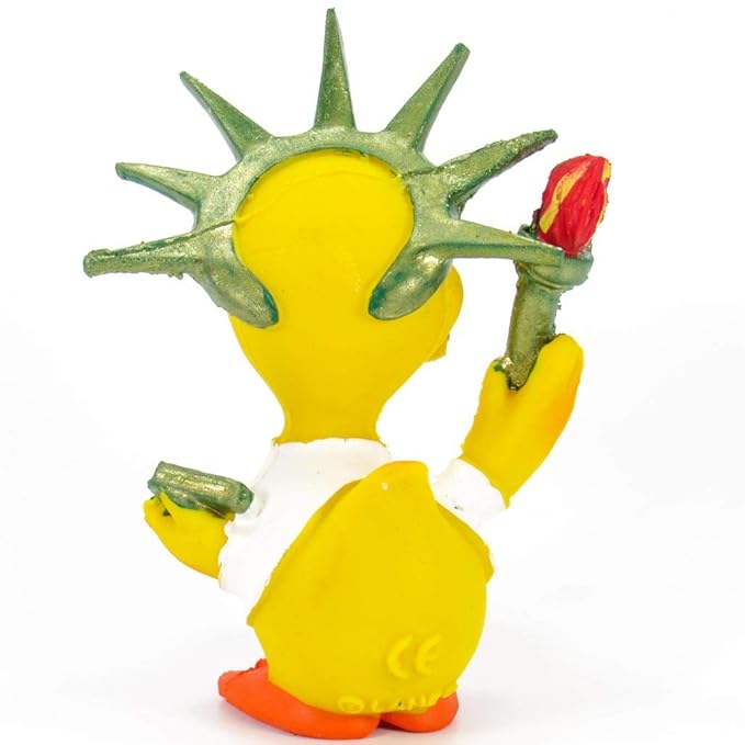 I Love New York Rubber Duck Bath Toy | All Natural, Organic, Eco Friendly, Squeaker | Imported from Barcelona, Spain