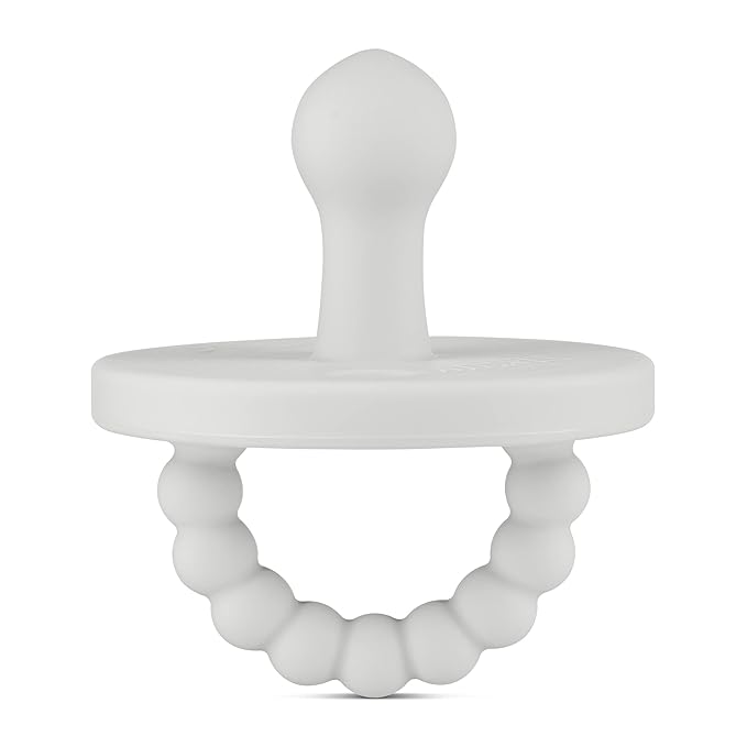 Ryan & Rose Cutie PAT Pacifier Teether (Bulb, Grey)