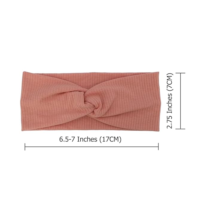 16 PCS Soft Knot Headbands with Hair Bows Elastic Hairbands Head Wrap For Newborn Baby Girls Infant Toddlers Kids Accessories (Cross Headband 16 pcs)