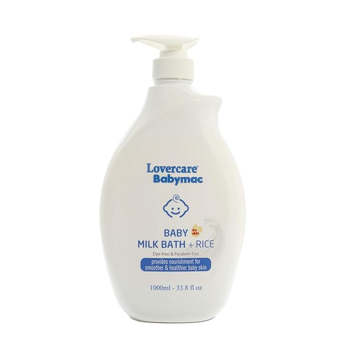 Lovercare Babymac Baby Milk Bath + Rice 33.8 fl oz /1000ml