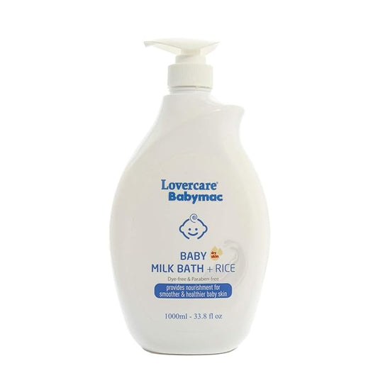 Lovercare Babymac Baby Milk Bath + Rice 33.8 fl oz /1000ml