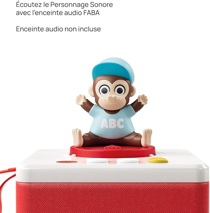 FABA Sound character, Gorilla Master and his children's rhyme, music, songs and sounds, children 2-4 years old, French version