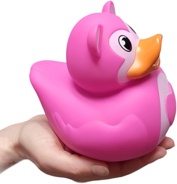 Big Rubber Ducky Collectible Mix - Valentine's Day Pink Heart (5.5") Alien, Robot, Dinosaur, Splat, Ninja, Confetti, Pink Heart, Yellow, Unicorn and Astronaut. Perfect for Ducking