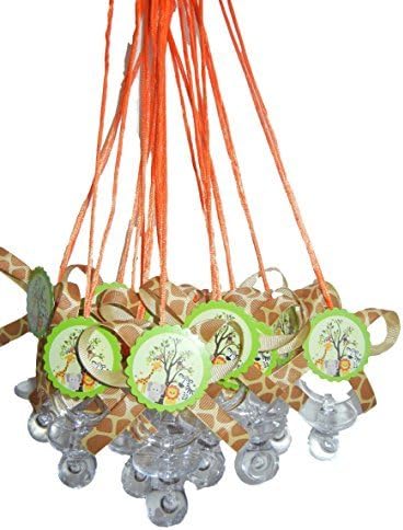 Animal Jungle Sweet Safari Party Pack Baby Shower Necklace Pacifier Necklace