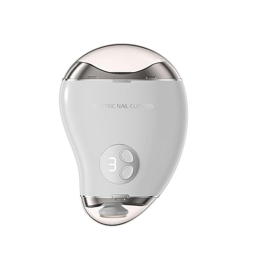 2-in-1 Electric Nail Clipper & Filer, Baby Nail Trimmer with LED Light 3-Speed Quiet (<45dB) Portable Nail Cutter for Seniors & Adults, Rechargeable via USB-C,Pur01
