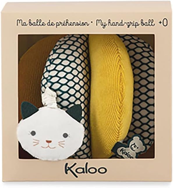 Kaloo - Stimuli - My First Gripping Ball with Vibrating Function - Washable Fabric - 0 Months + - K971601