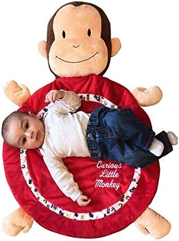 Curious George Red Baby Playmat with Monkey Design