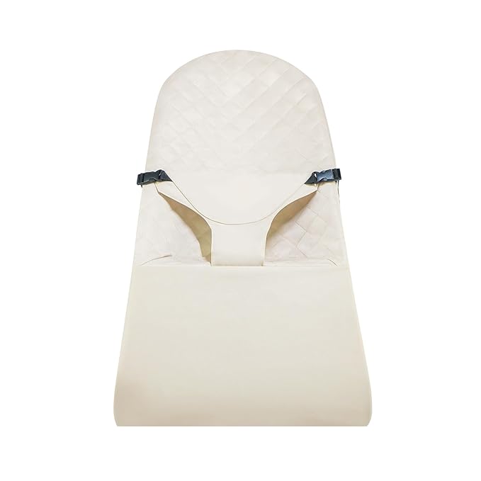 Fabric Seat for Bouncer, Replacement Cover for Baby Bjorn Bouncer Bliss, Soft Breathable Machine Washable (Beige, Cover Only)