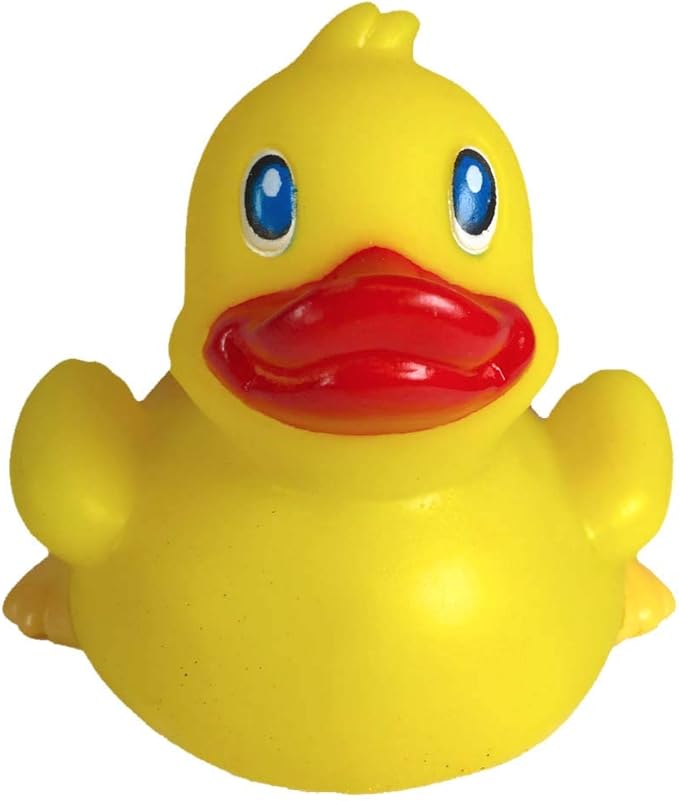 3" Rubber Duck [Sealed Hole, Floats Upright] - Baby Safe Bathtub Bathing Toy - Classic Rubber Duck