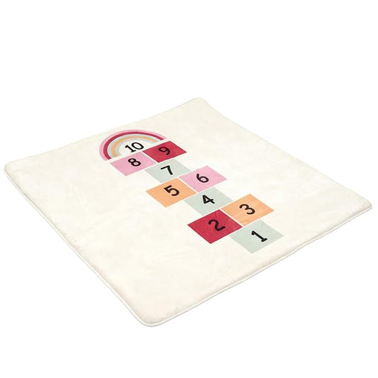 Baby Play Mat for Floor, 1.2″ Thick Foam 47X47 Playpen Mat, Ultra-Soft Velvet for Tummy Time & Crawling, Non-Slip Backing and Easy to Clean, Safe for Infants, Toddlers, and Kids (Numbers)