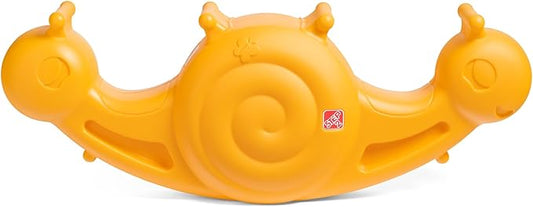 Step2 Seesaw Snail Kids Teeter Totter, Indoor/Outdoor Rocking Rider Toy, Fits 2 Toddlers, Ages 18 Months–3 Years, Mango