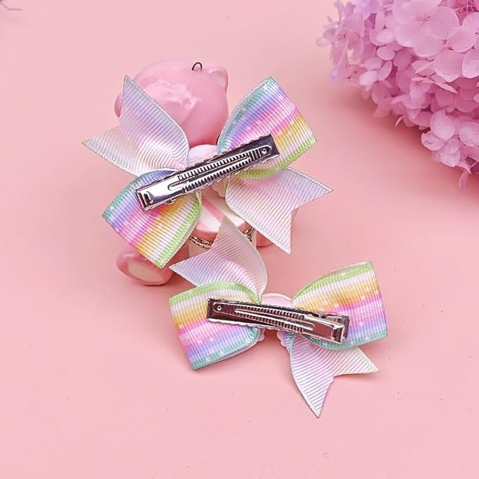 Baby Rainbow Cloud Headband Girls Hair Clips Pin Cloud Hair Band Rainbow Headwear BBG17 (Hair Clips-A)