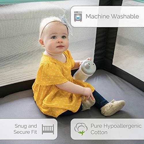 SheetWorld Fitted Pack N Play Playard Sheet 36x36, Fits The Graco Tot Bloc, Delta Children Playard, and All 36 x 36 Mattresses, 100% Cotton Woven, Solid Orchid Woven, Made in USA