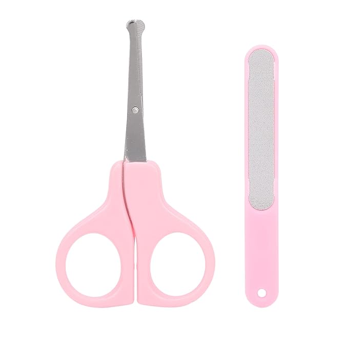 Baby Scissors, Baby Nail Clipper Long Lasting for Infant for Home(pink)