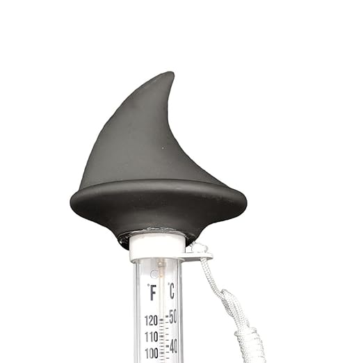 Baoblaze Floating Pool Thermometer Decor Shark Portable Decorative Easy Read Water Thermometer Water Temperature for Baby Bath Shower