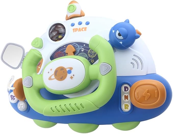 Caterbee Toddler Steering Wheel Montessori Toy, Educational Gift for Baby Toys 18 Months+